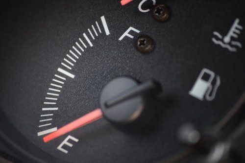 an image of a low fuel gauge