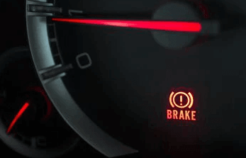 an image showing red brake light